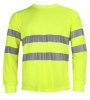 T-SHIRT OSTRZEGAWCZY Z DŁUGIM RĘKAWEM FLUO